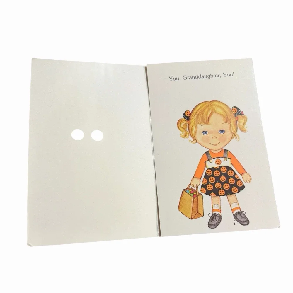 Vintage Sangamon‎ Halloween Greeting Card for Granddaughter